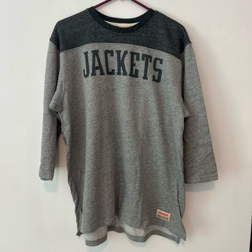 HOMAGE Gray Jackets Sweatshirt